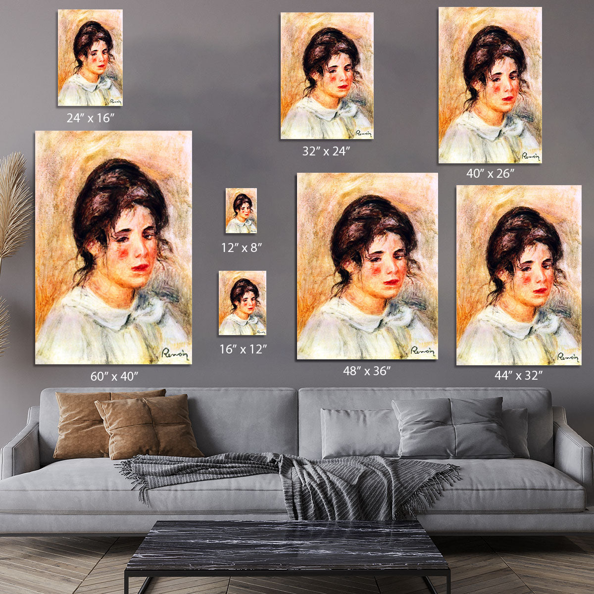 Portrait of Gabrielle by Renoir Canvas Print or Poster - Canvas Art Rocks - 7