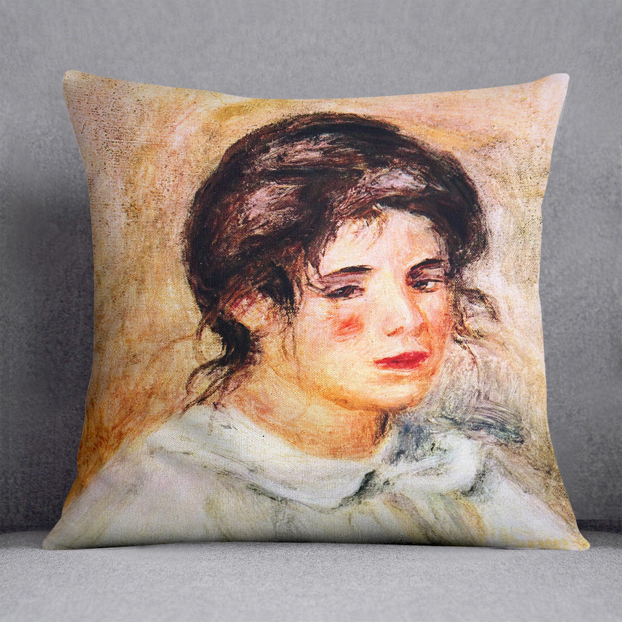 Portrait of Gabrielle by Renoir Cushion