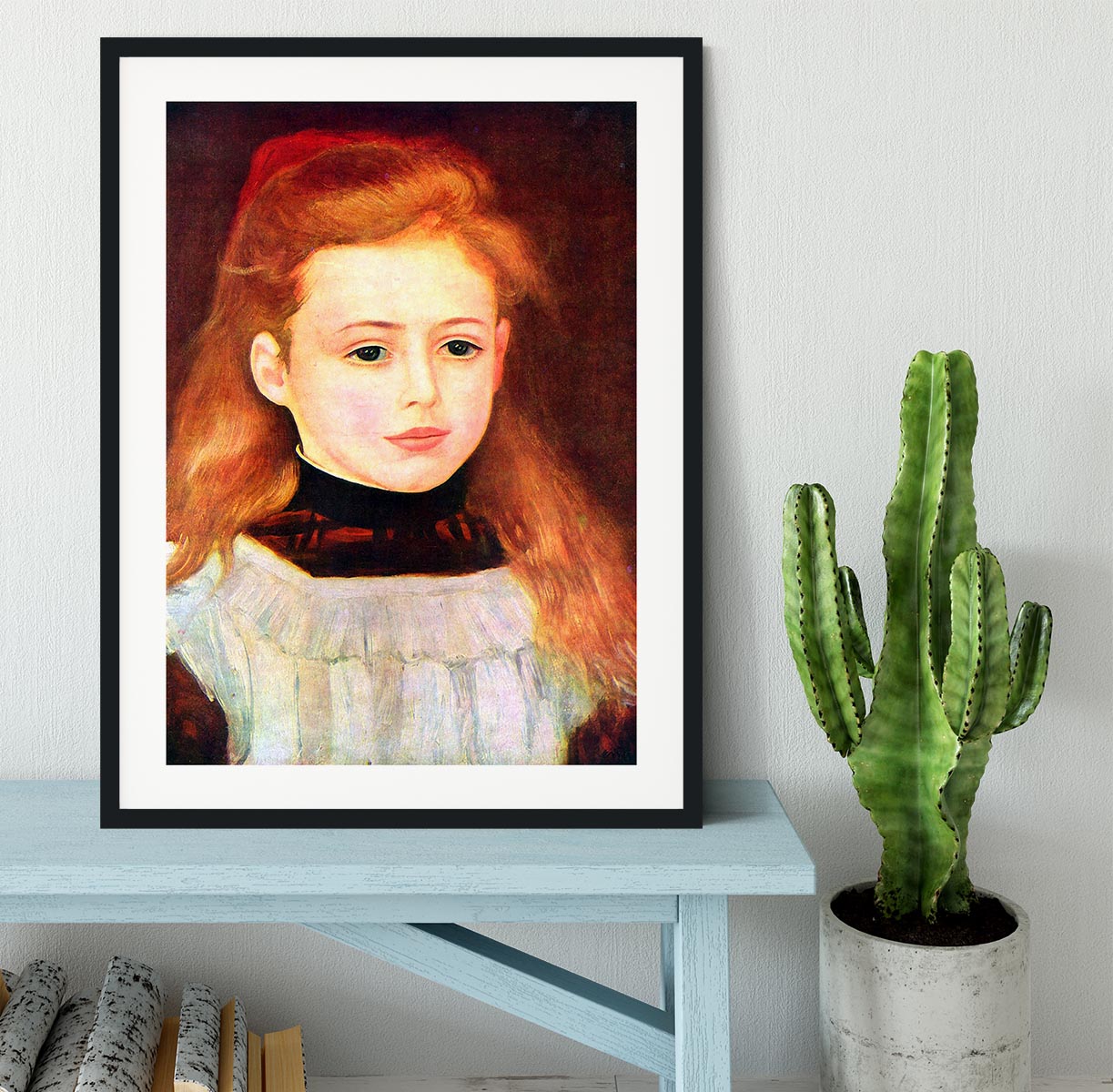 Portrait of Lucie Berard by Renoir Framed Print - Canvas Art Rocks - 1