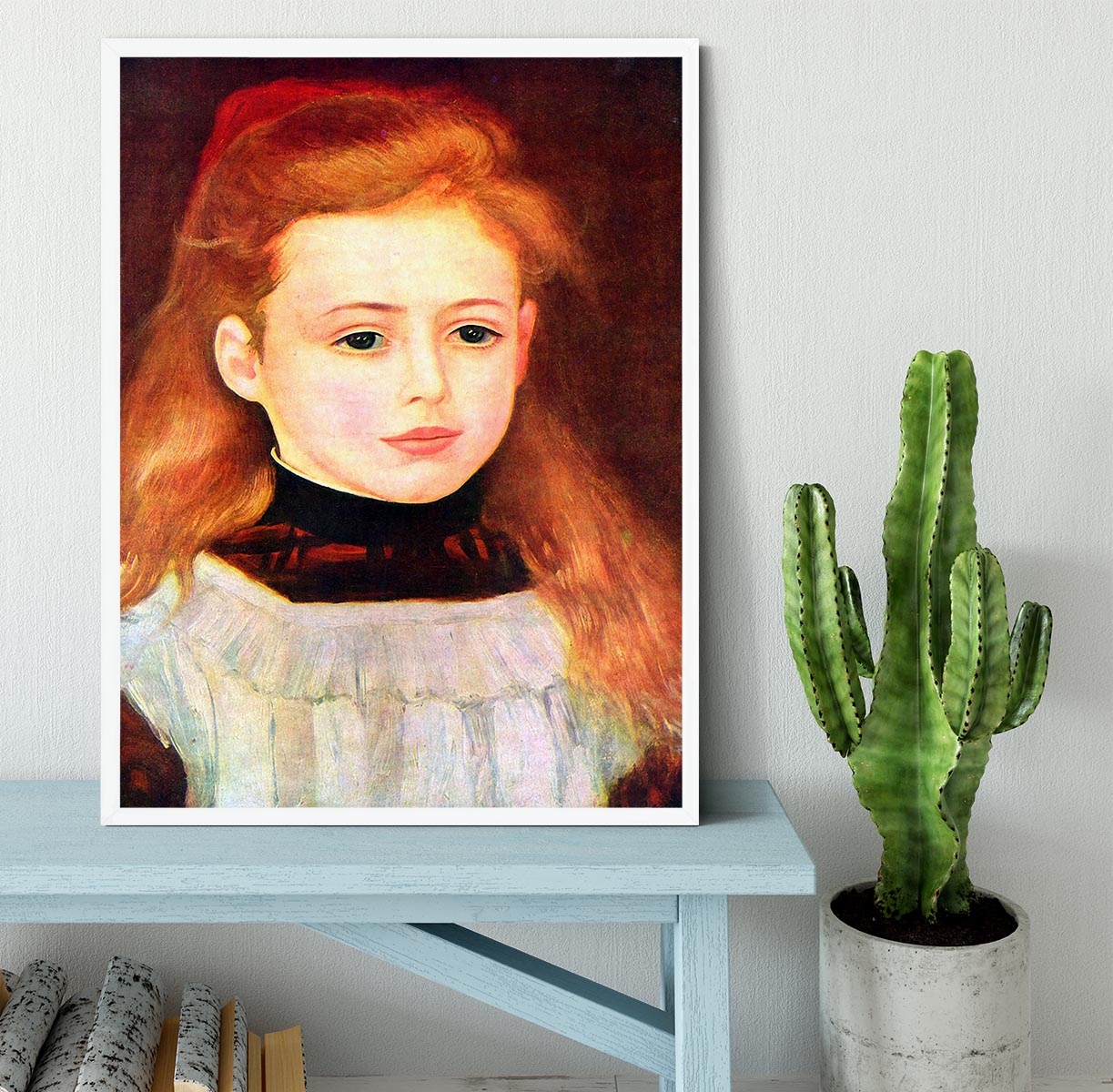 Portrait of Lucie Berard by Renoir Framed Print - Canvas Art Rocks -6