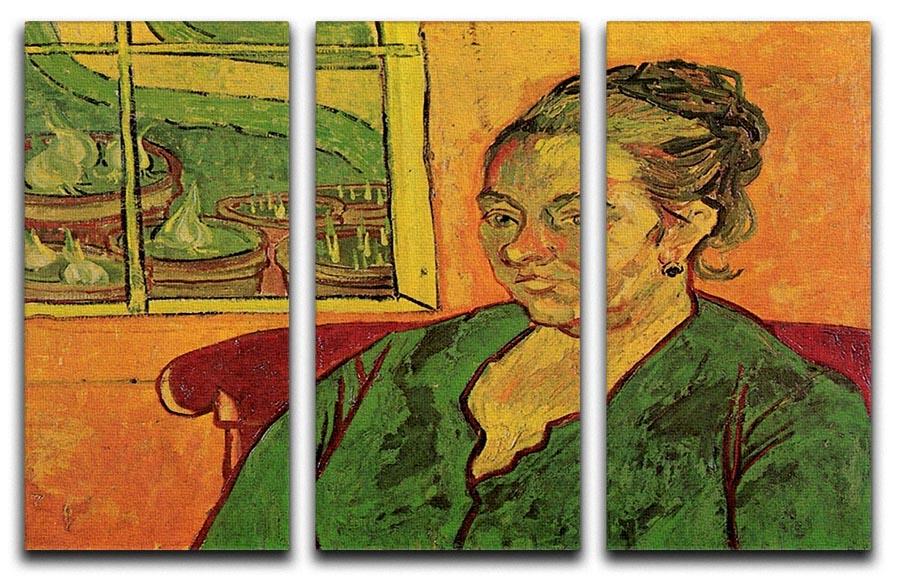 Portrait of Madame Augustine Roulin by Van Gogh 3 Split Panel Canvas Print - Canvas Art Rocks - 4
