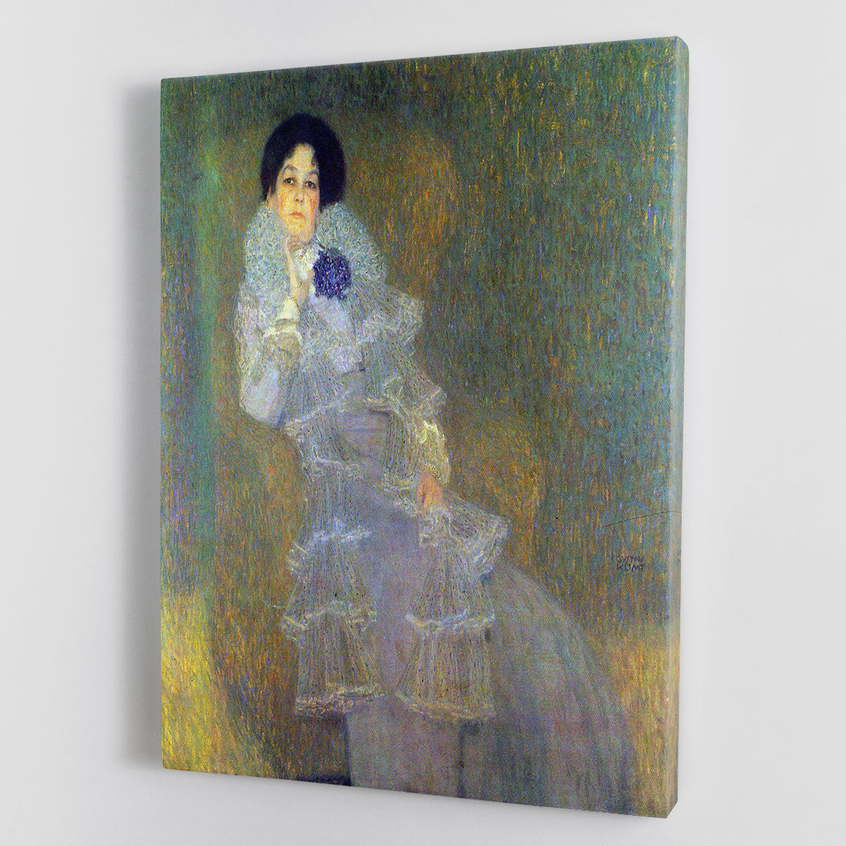 Portrait of Marie Henneberg portrait in purple by Klimt Canvas Print or Poster - Canvas Art Rocks - 1