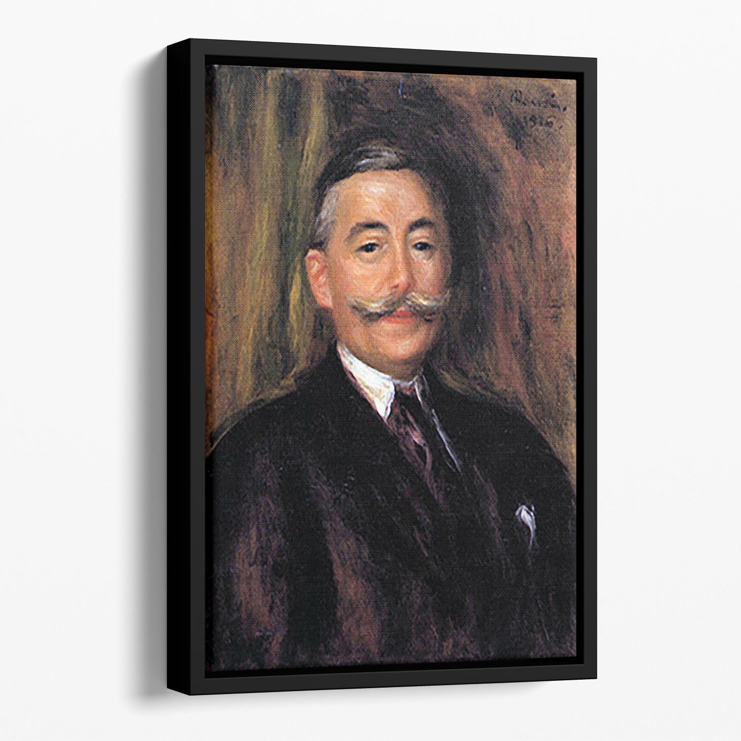 Portrait of Maurice Gangnat by Renoir Floating Framed Canvas