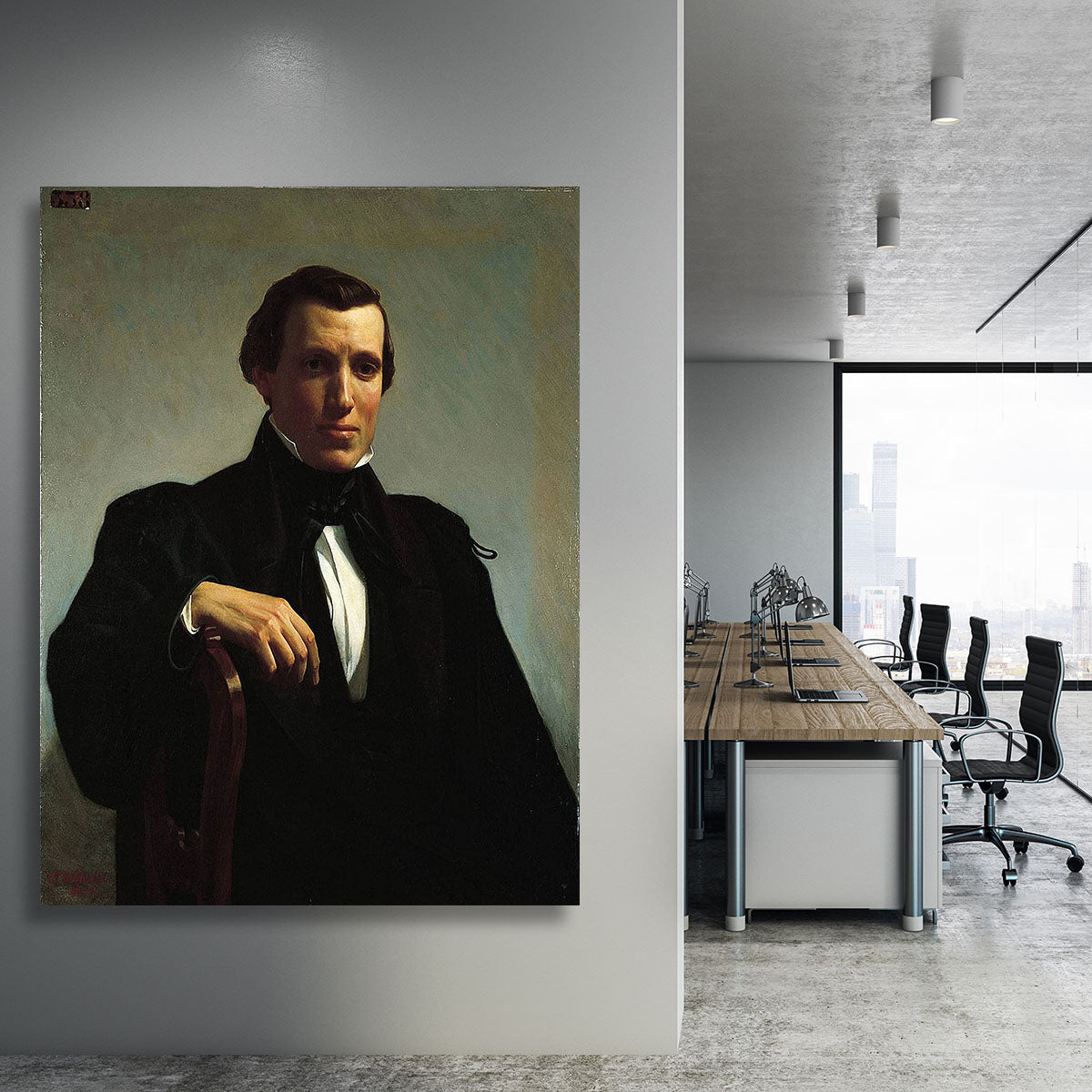 Portrait of Monsieur M By Bouguereau Canvas Print or Poster - Canvas Art Rocks - 3