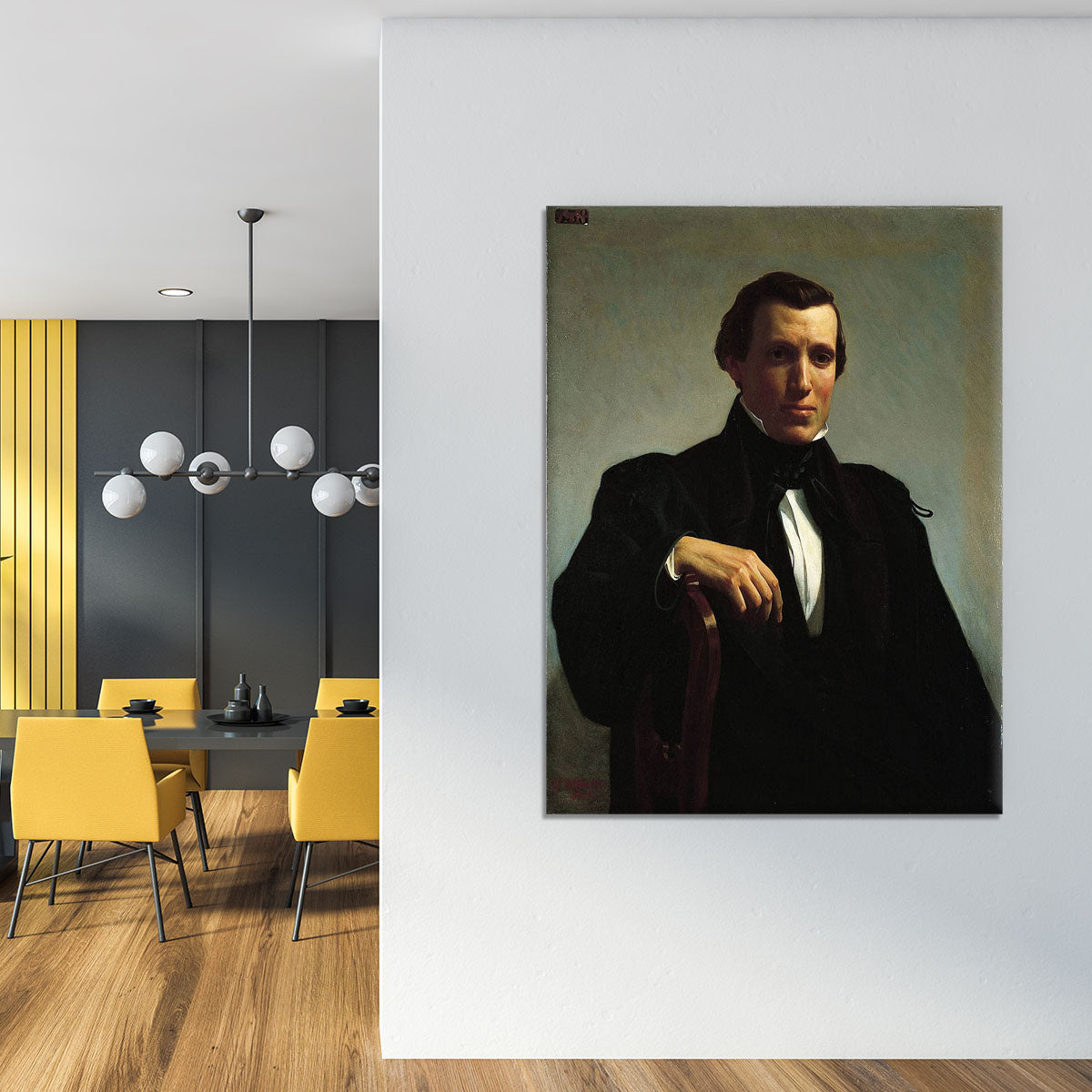 Portrait of Monsieur M By Bouguereau Canvas Print or Poster - Canvas Art Rocks - 4