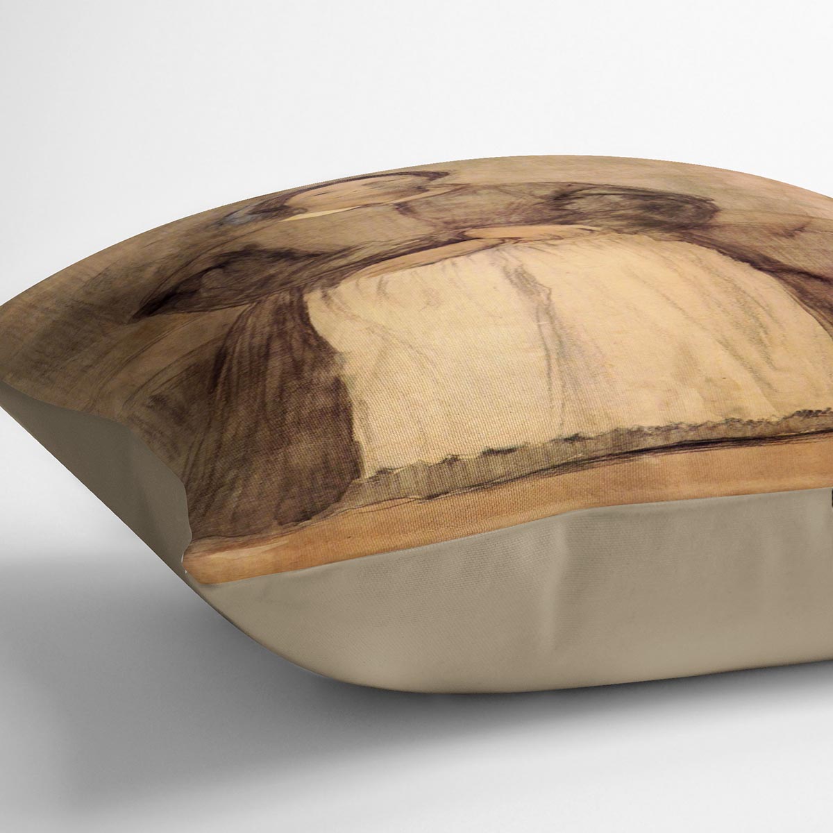 Portrait of Rosa Adelaida Morbilli by Degas Cushion