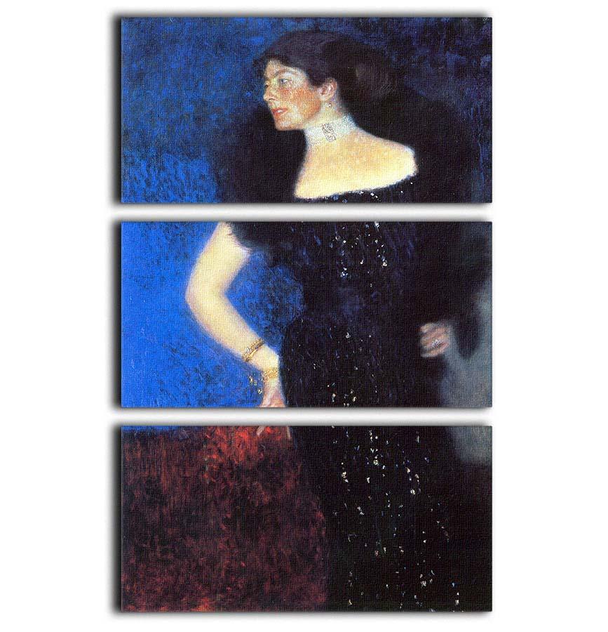 Portrait of Rose von Rosthorn Friedmann by Klimt 3 Split Panel Canvas Print - Canvas Art Rocks - 1