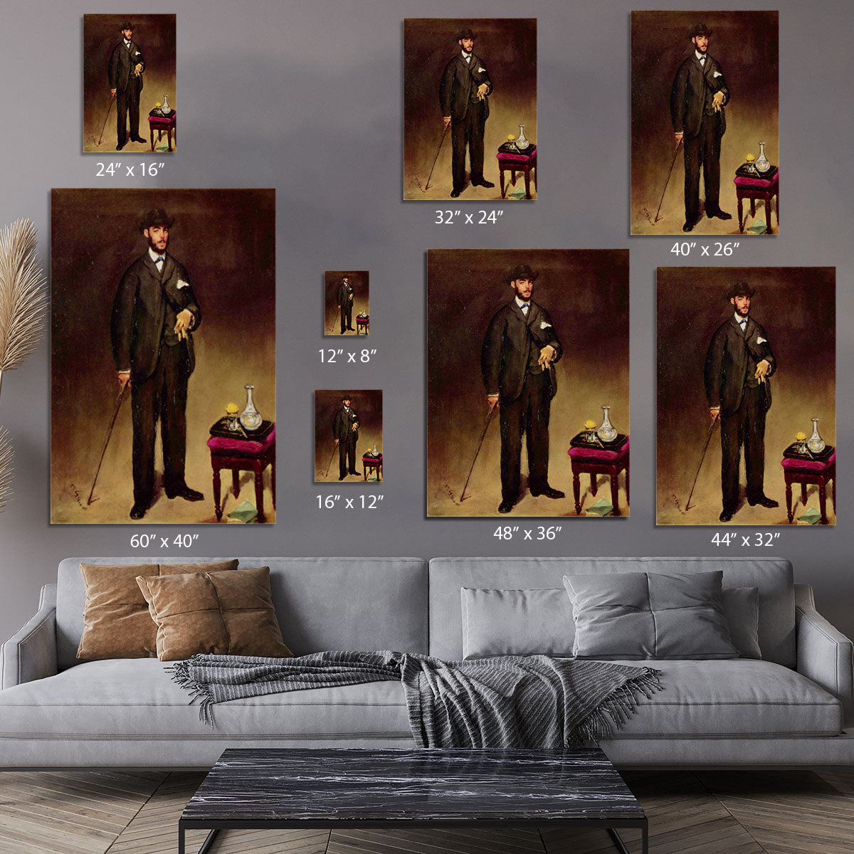 Portrait of ThCodore Duret by Manet Canvas Print or Poster - Canvas Art Rocks - 7