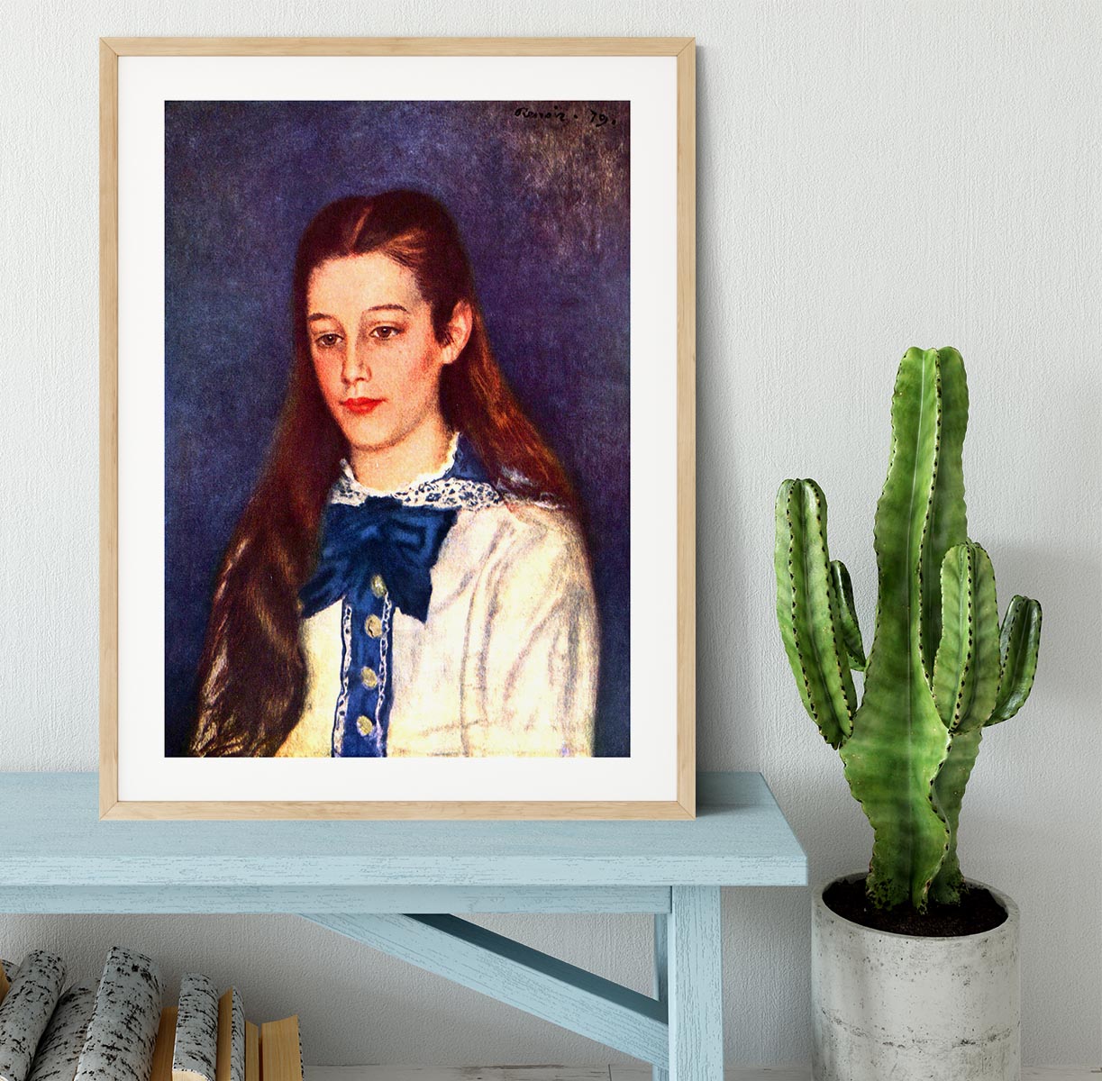Portrait of Therese Berard by Renoir Framed Print - Canvas Art Rocks - 3