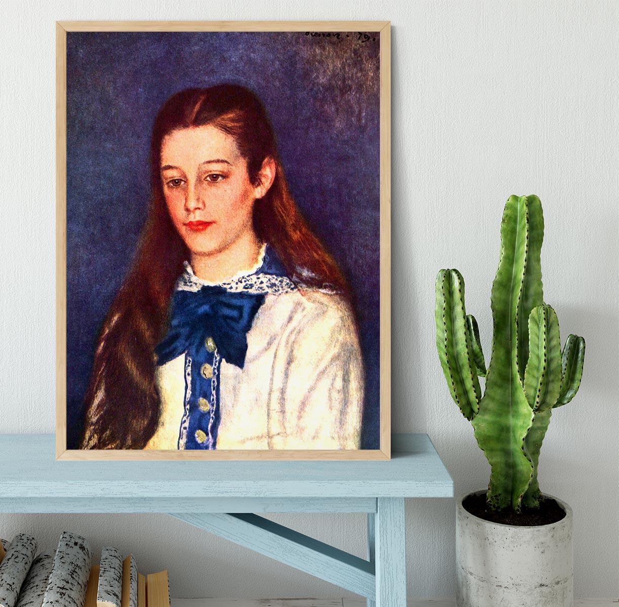 Portrait of Therese Berard by Renoir Framed Print - Canvas Art Rocks - 4