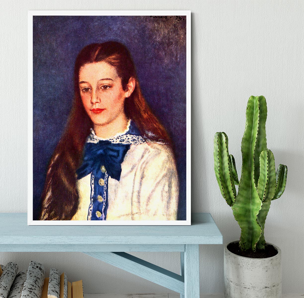 Portrait of Therese Berard by Renoir Framed Print - Canvas Art Rocks -6