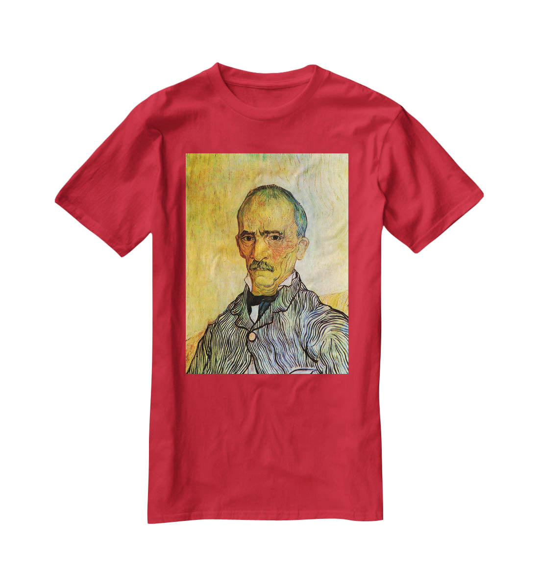 Portrait of Trabuc an Attendant at Saint-Paul Hospital by Van Gogh T-Shirt - Canvas Art Rocks - 4