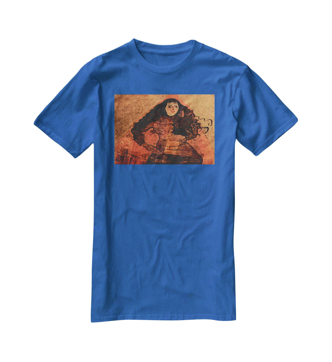 Portrait of Trude Engel by Egon Schiele T-Shirt - Canvas Art Rocks - 2