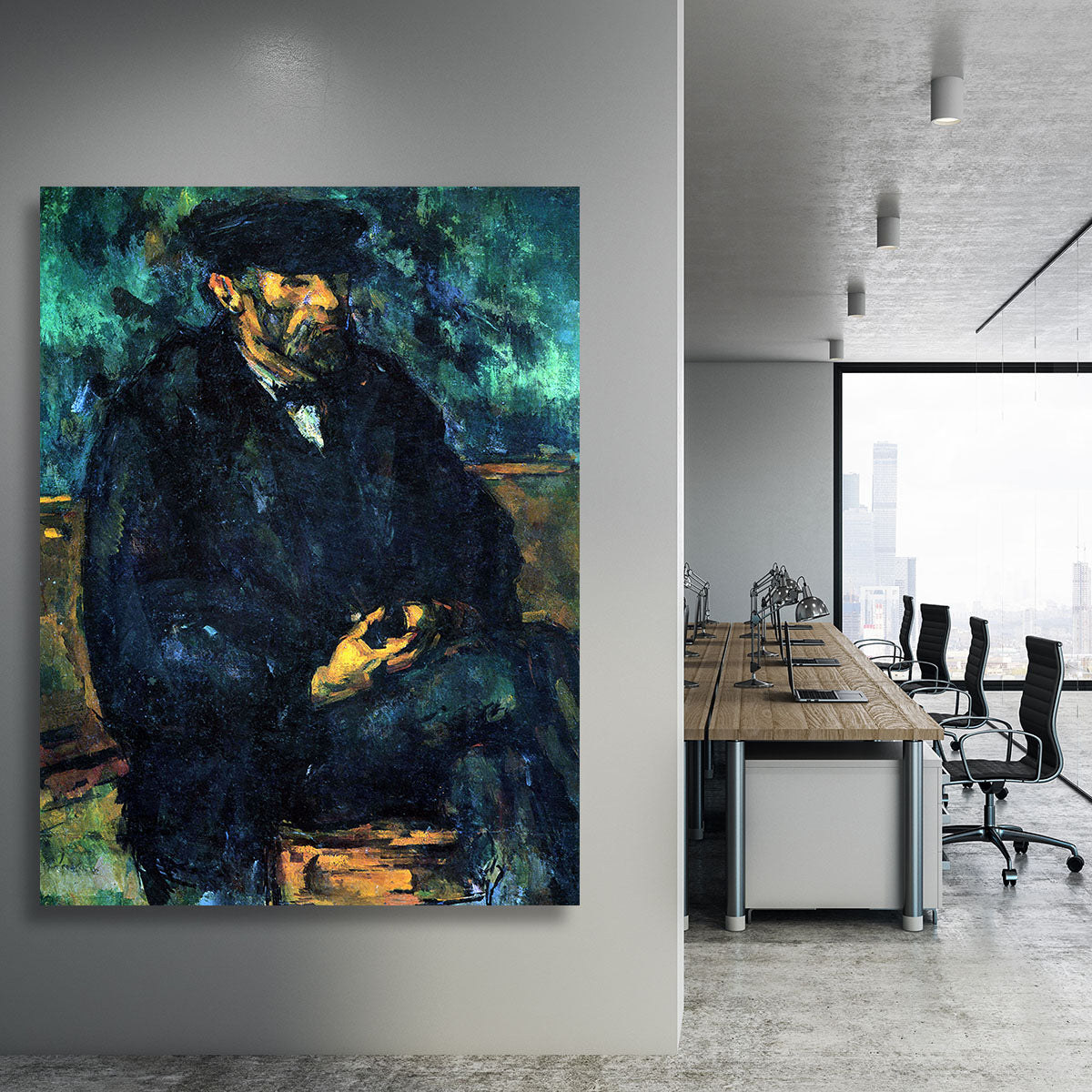 Portrait of Vallier by Cezanne Canvas Print or Poster - Canvas Art Rocks - 3