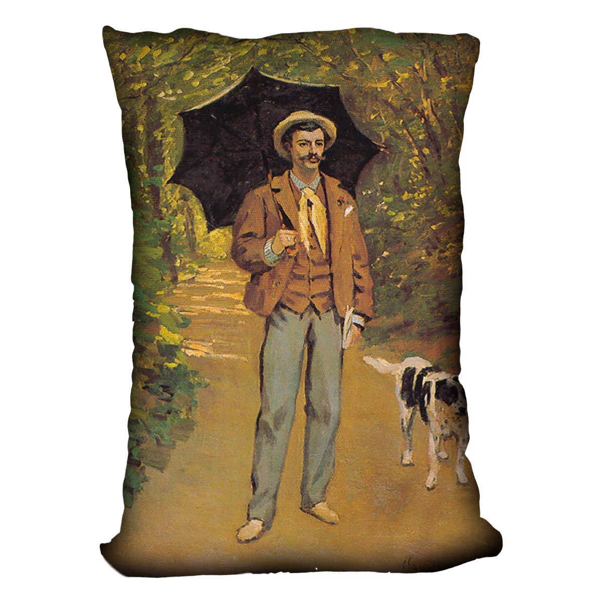 Portrait of Victor Jacquemont by Monet Cushion