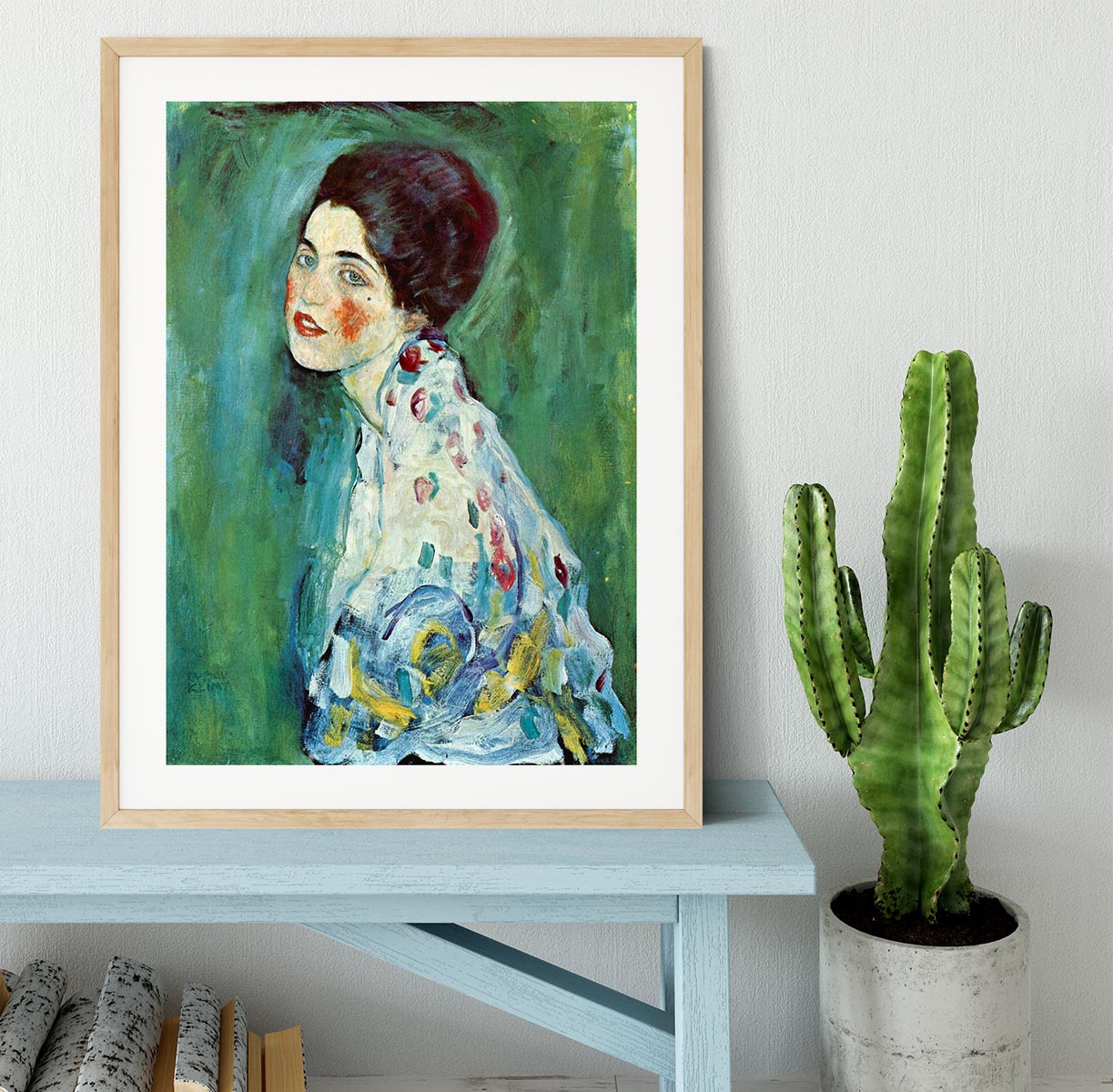Portrait of a Lady by Klimt Framed Print - Canvas Art Rocks - 3
