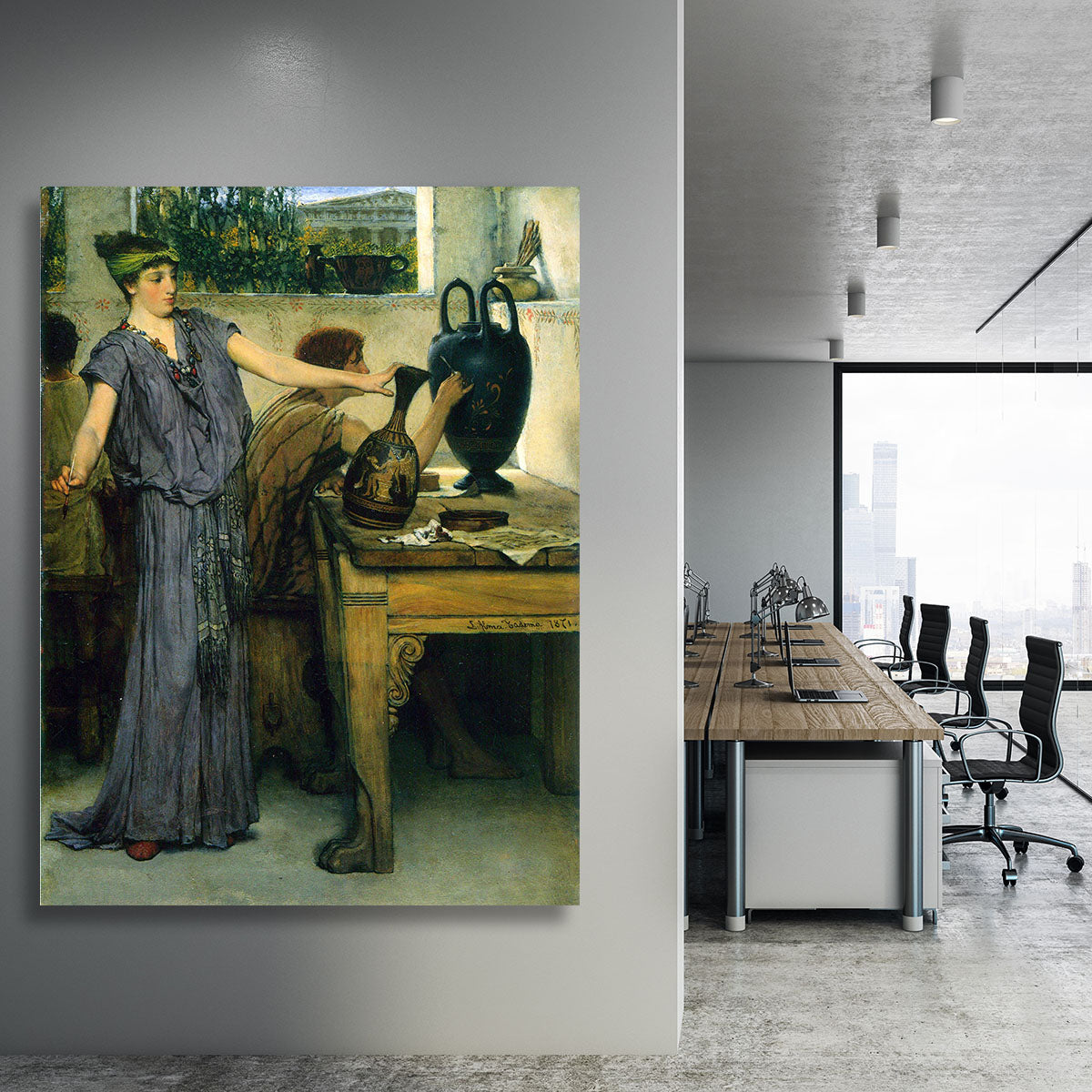 Pottery Painting by Alma Tadema Canvas Print or Poster - Canvas Art Rocks - 3