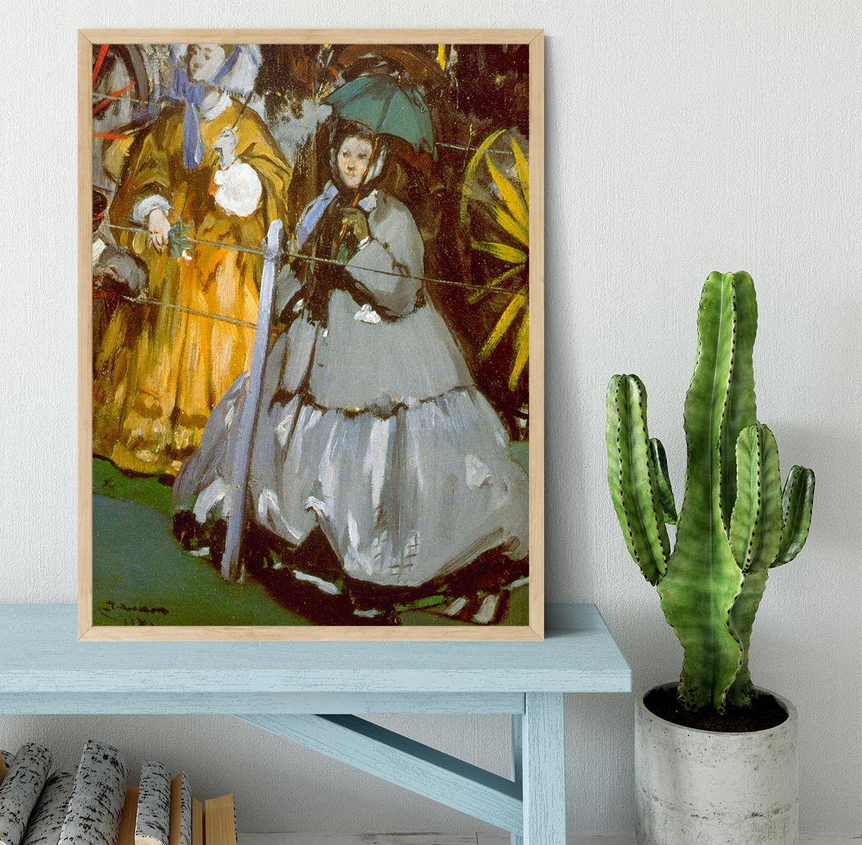 Racecourse by Manet Framed Print - Canvas Art Rocks - 4