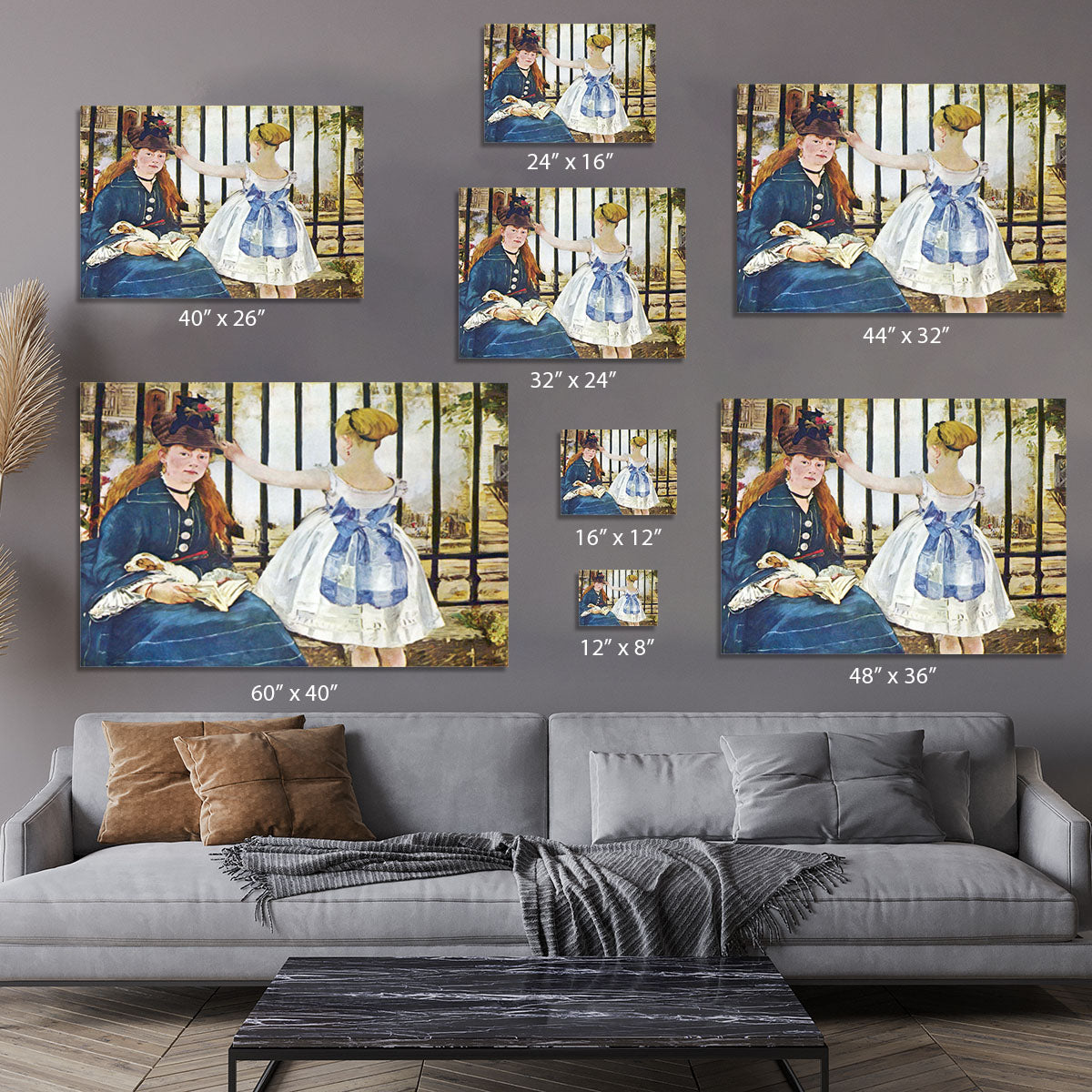 Railway by Manet Canvas Print or Poster - Canvas Art Rocks - 7