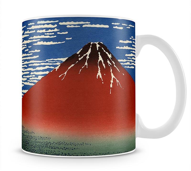 Red southern wind on Fiji on a clear morning by Hokusai Mug - Canvas Art Rocks - 1