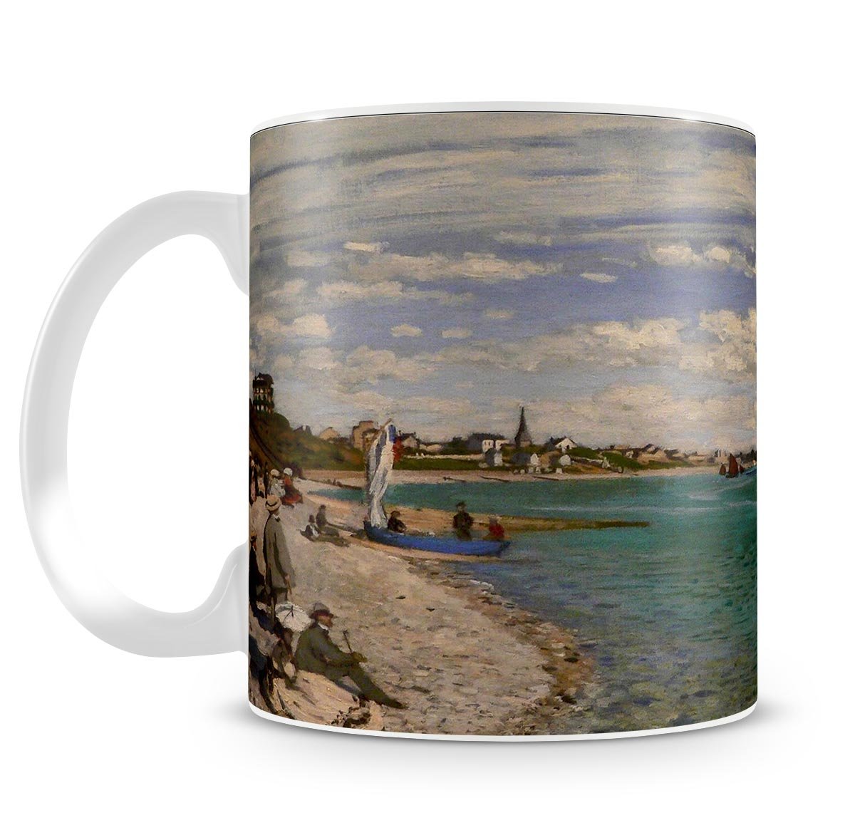 Regatta at St. Adresse by Monet Mug - Canvas Art Rocks - 4