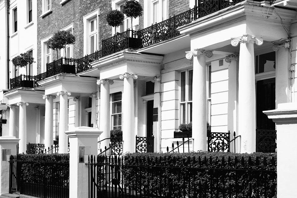 Regency Georgian terraced town house Wall Mural Wallpaper - Canvas Art Rocks - 1