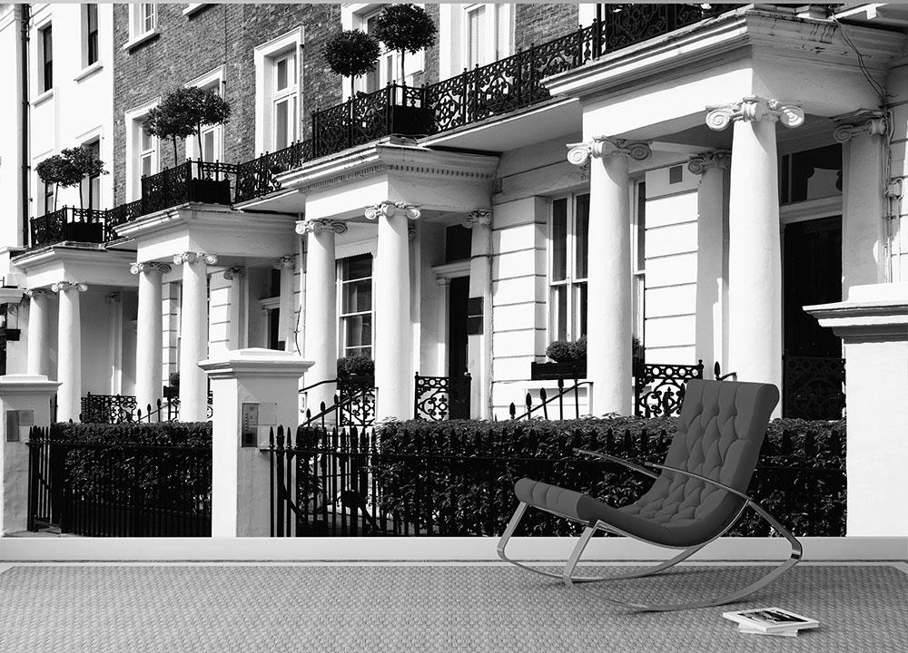 Regency Georgian terraced town house Wall Mural Wallpaper - Canvas Art Rocks - 2