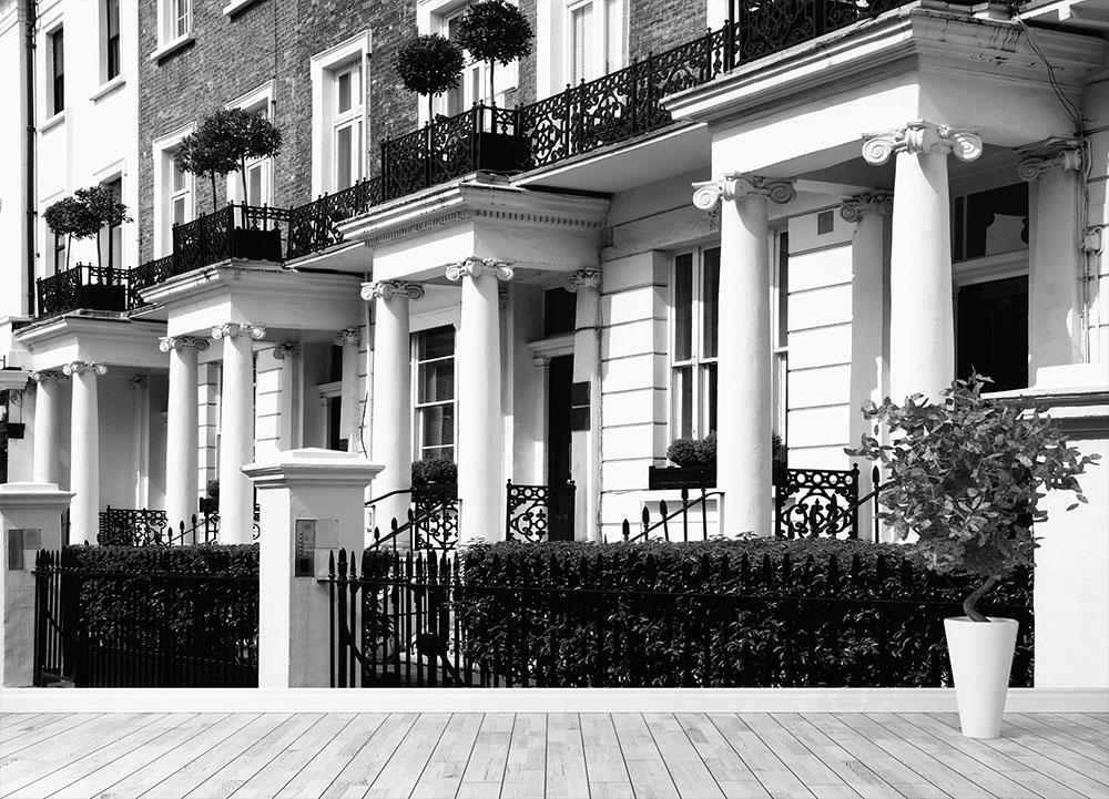 Regency Georgian terraced town house Wall Mural Wallpaper - Canvas Art Rocks - 4