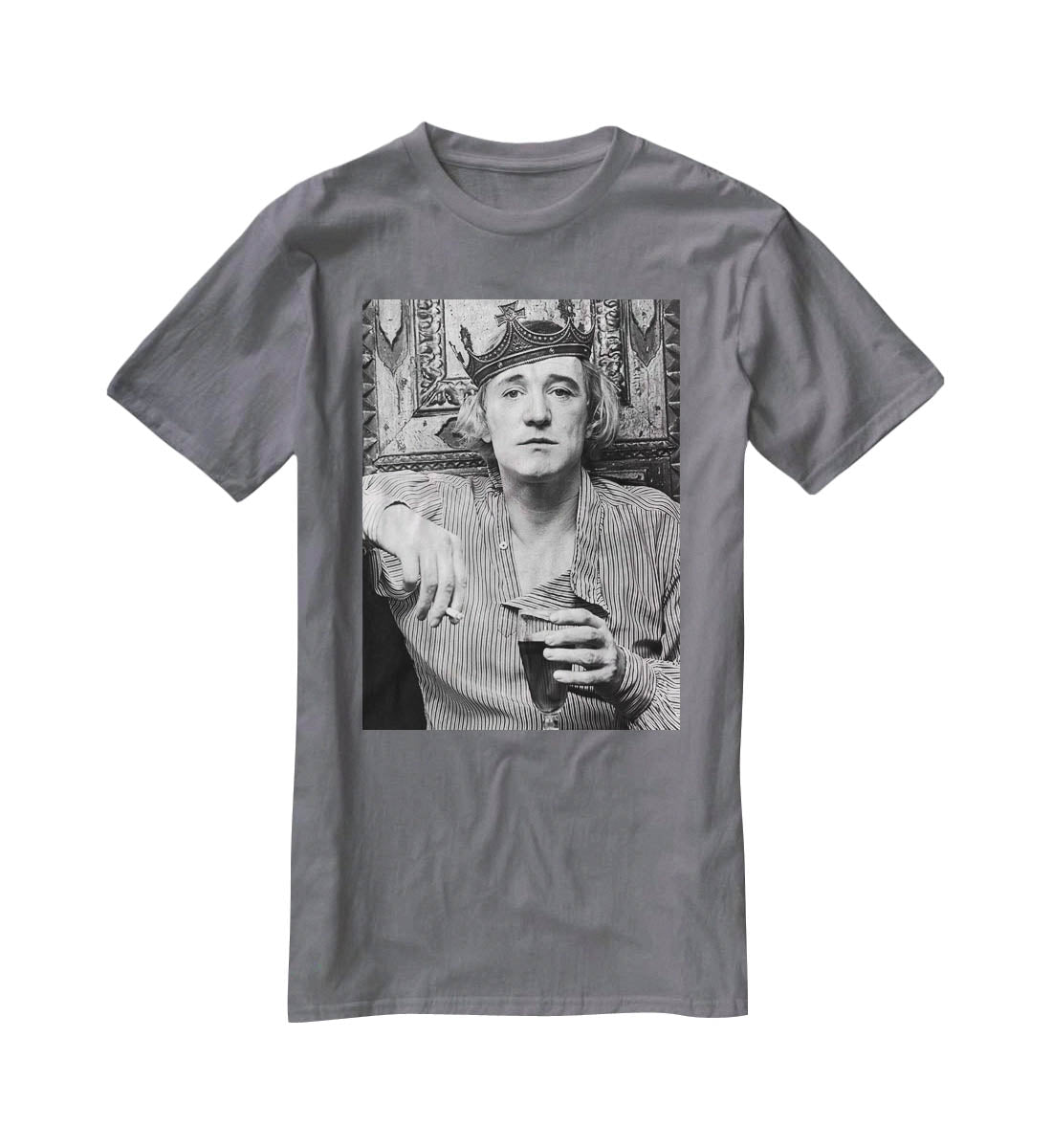 Richard Harris wearing a crown T-Shirt - Canvas Art Rocks - 3