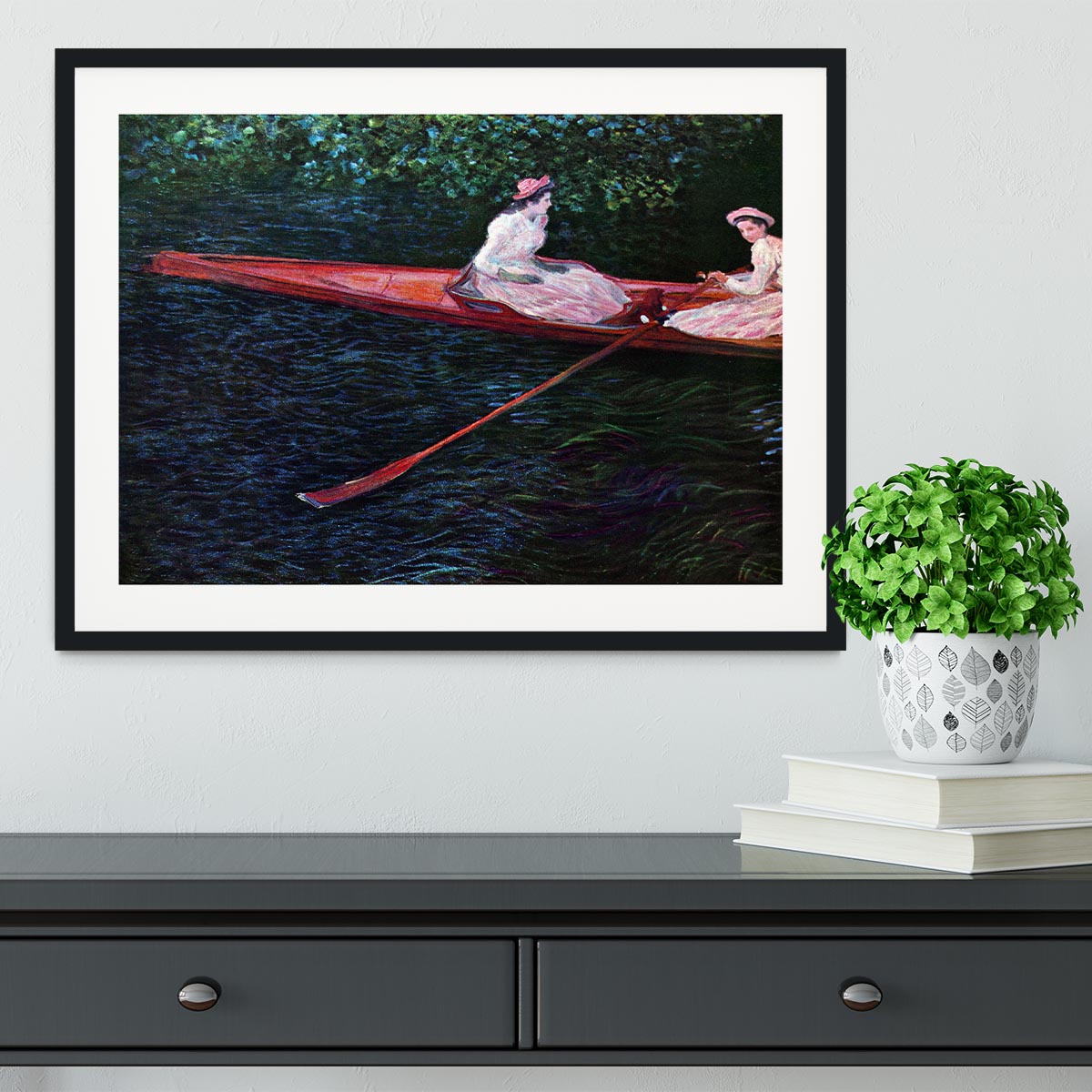 River Epte by Monet Framed Print - Canvas Art Rocks - 1