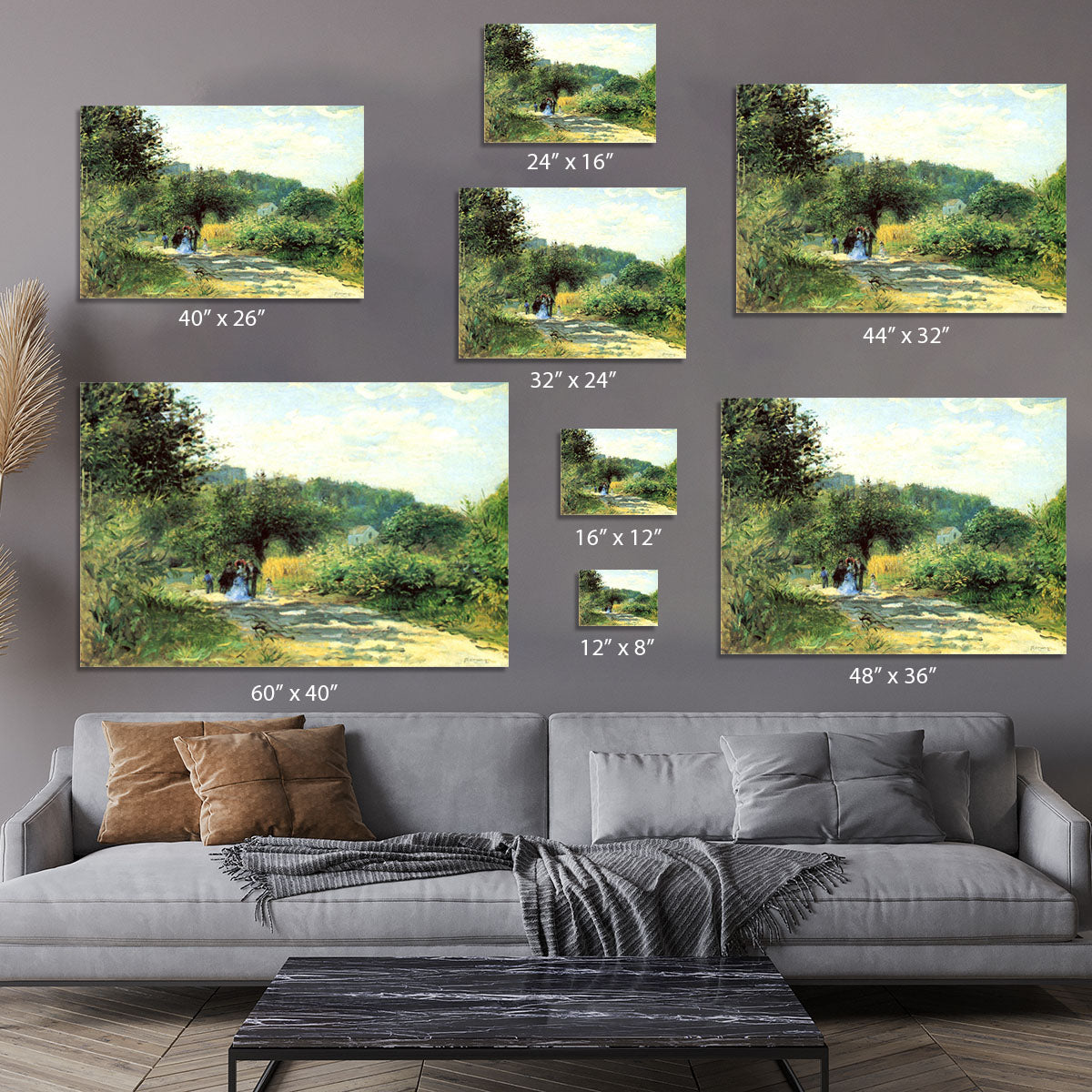 Road to Louveciennes by Renoir Canvas Print or Poster - Canvas Art Rocks - 7