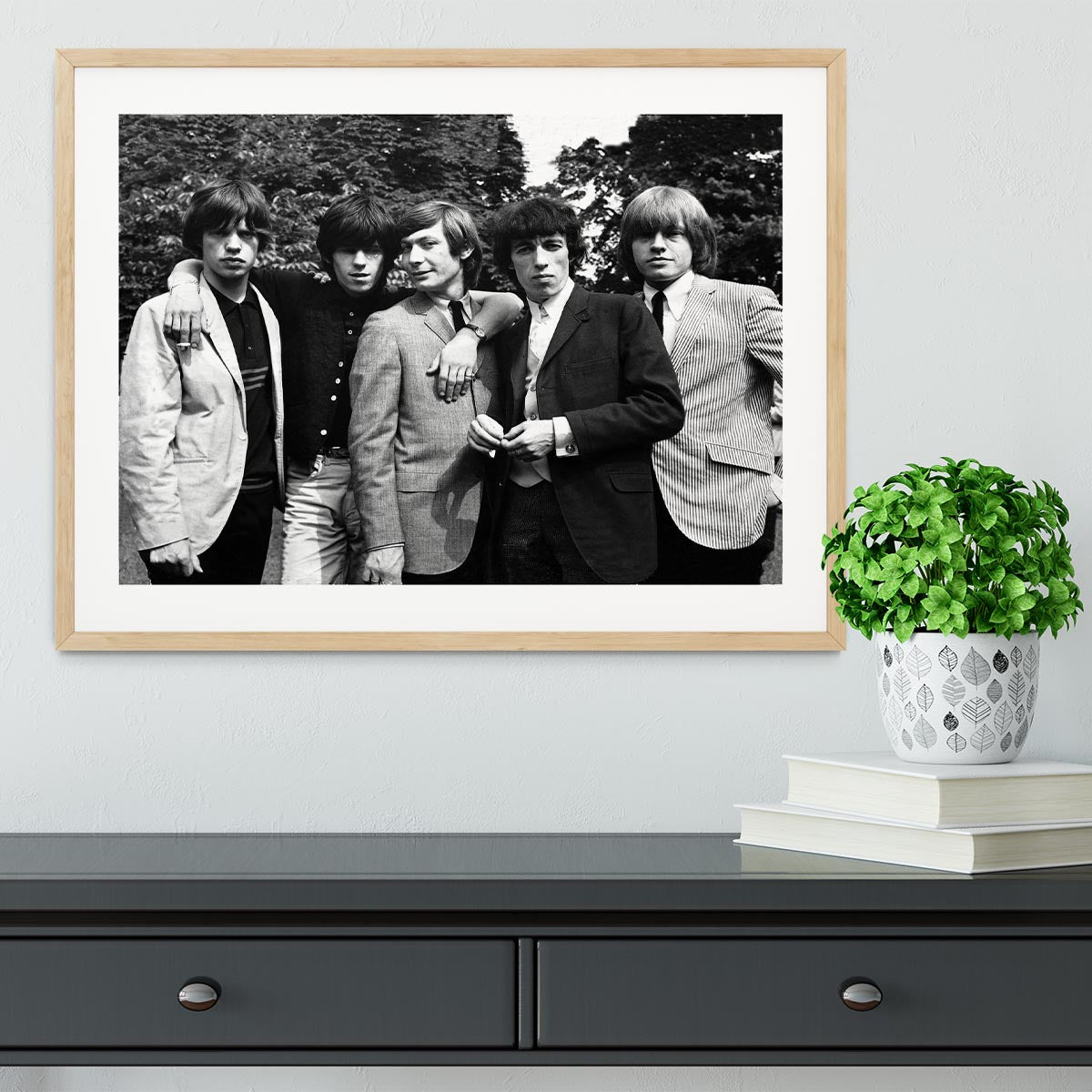 Rolling Stones 1964 Framed Print - Canvas Art Rocks - 3