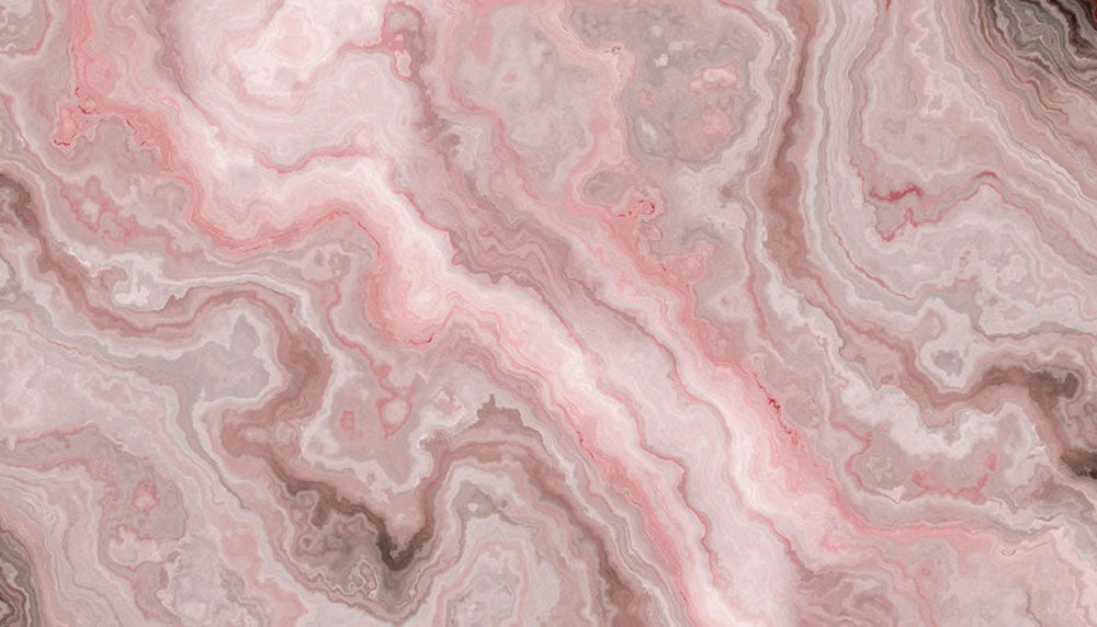 Rose Marble Wall Mural Wallpaper - Canvas Art Rocks - 1