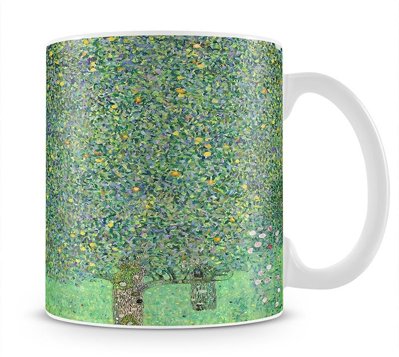 Rose bushes under the Trees by Klimt Mug - Canvas Art Rocks - 1