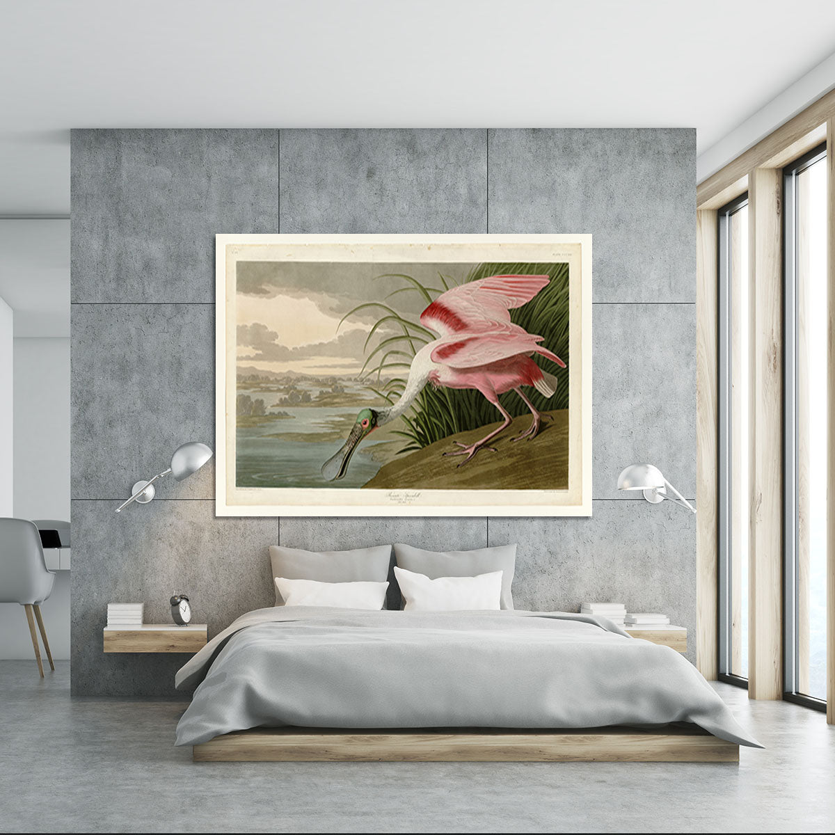 Roseate Spoonbill by Audubon Canvas Print or Poster - Canvas Art Rocks - 5