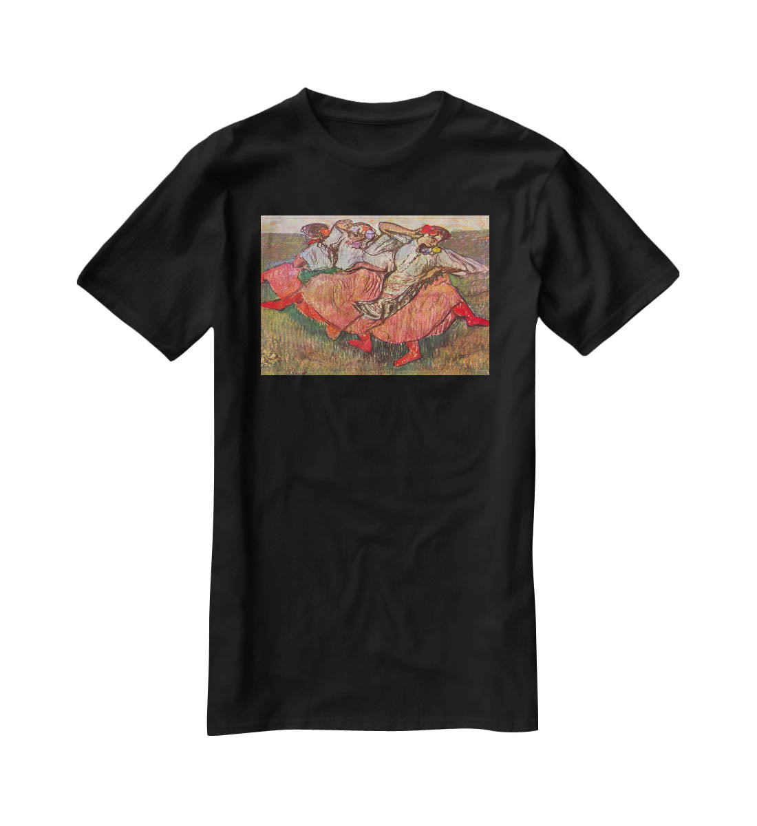 Russian Dancers by Degas T-Shirt - Canvas Art Rocks - 1