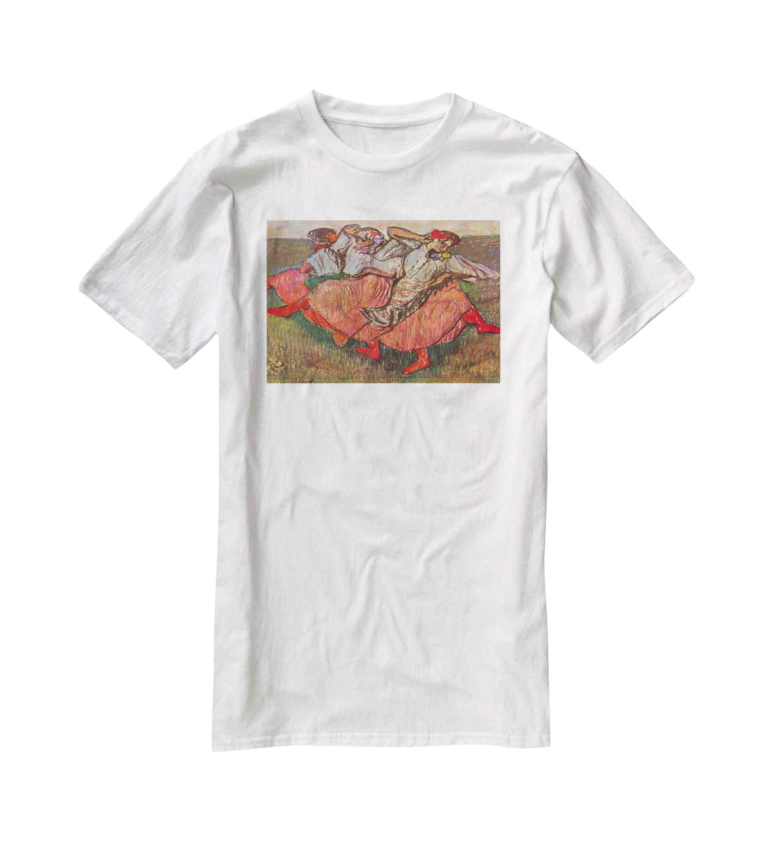 Russian Dancers by Degas T-Shirt - Canvas Art Rocks - 5