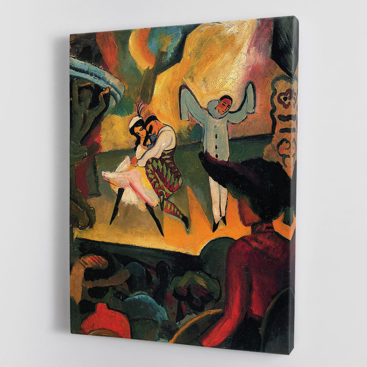 Russian ballet by Macke Canvas Print or Poster - Canvas Art Rocks - 1
