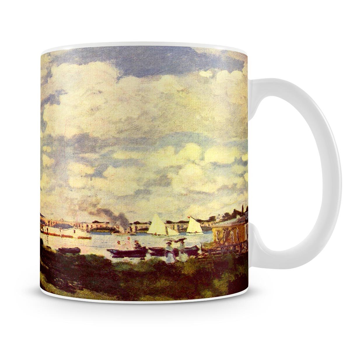 Sailing at Argenteuil by Monet Mug - Canvas Art Rocks - 4