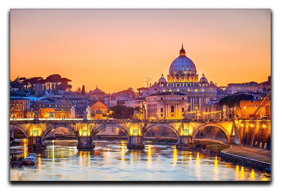 Saint Peter cathedral at night Canvas Print or Poster - Canvas Art Rocks - 1