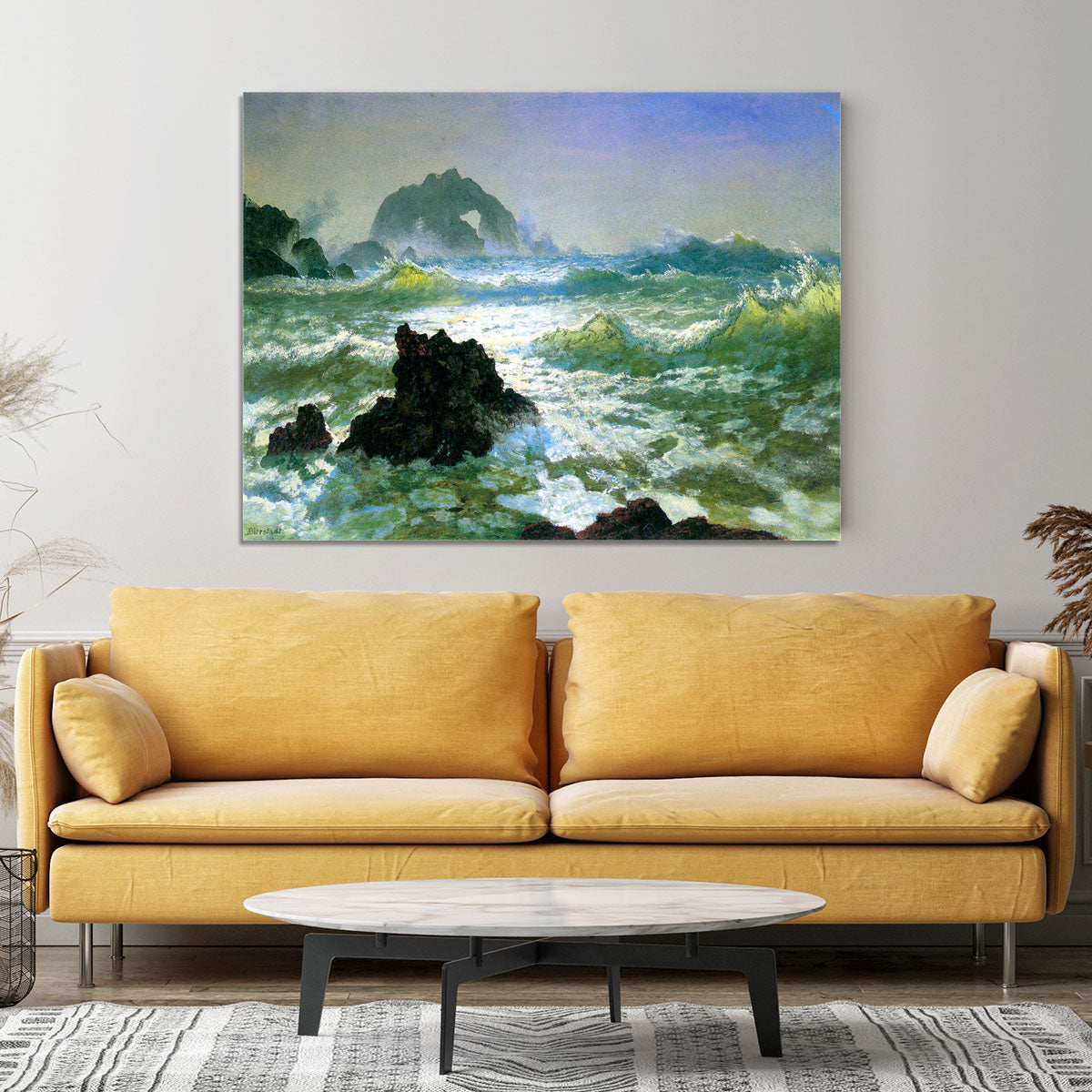 Seal Rock 2 by Bierstadt Canvas Print or Poster - Canvas Art Rocks - 4