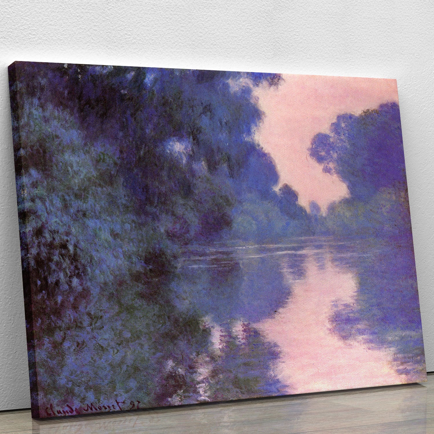 Seine arm at Giverny by Monet Canvas Print or Poster - Canvas Art Rocks - 1