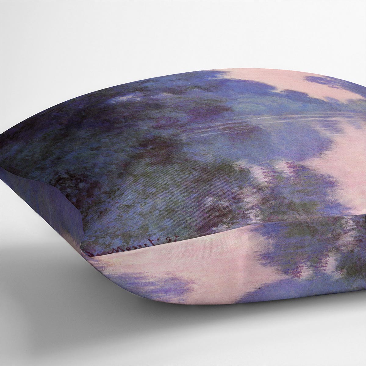 Seine arm at Giverny by Monet Cushion