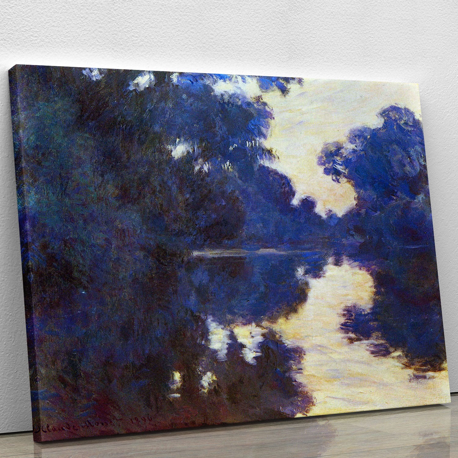 Seine in Morning 2 by Monet Canvas Print or Poster - Canvas Art Rocks - 1