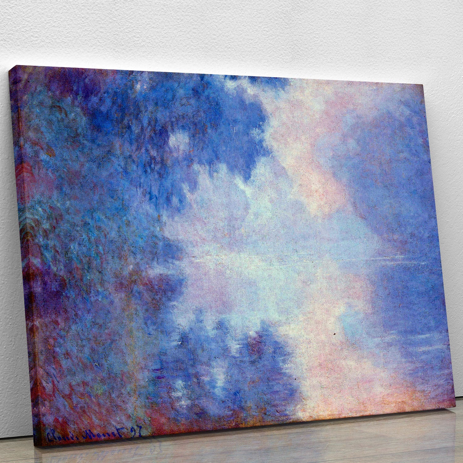 Seine in Morning by Monet Canvas Print or Poster - Canvas Art Rocks - 1