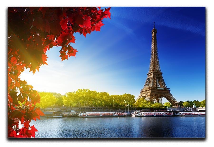 Seine in Paris with Eiffel tower Canvas Print or Poster - Canvas Art Rocks - 1
