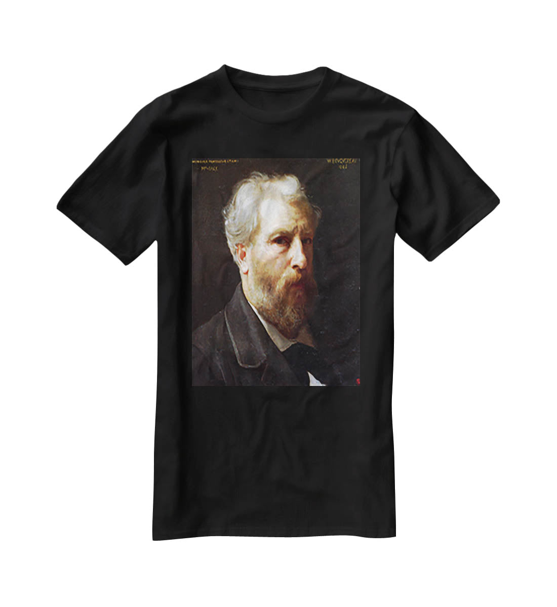 Self-Portrait Presented To M Sage By Bouguereau T-Shirt - Canvas Art Rocks - 1