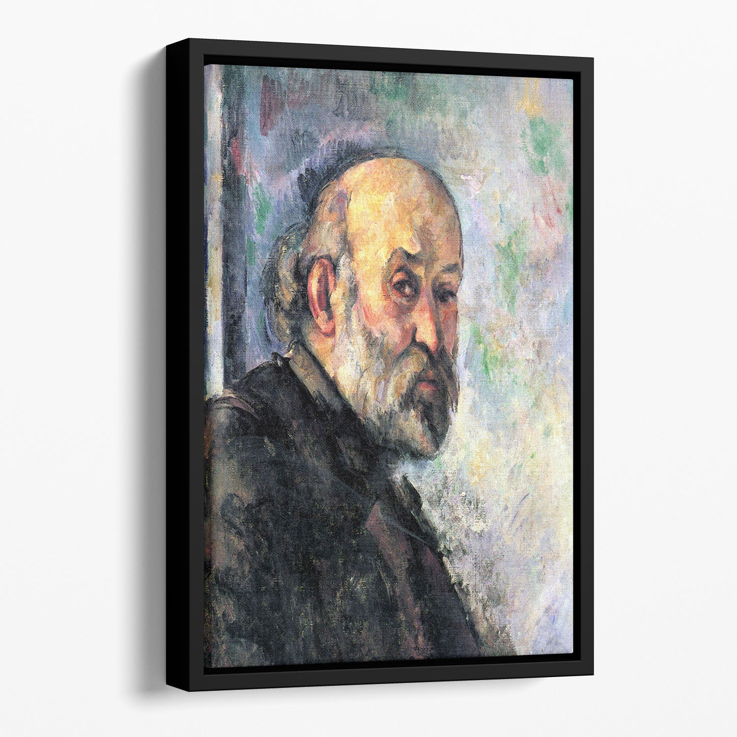 Self Portrait #4 by Cezanne Floating Framed Canvas - Canvas Art Rocks - 1