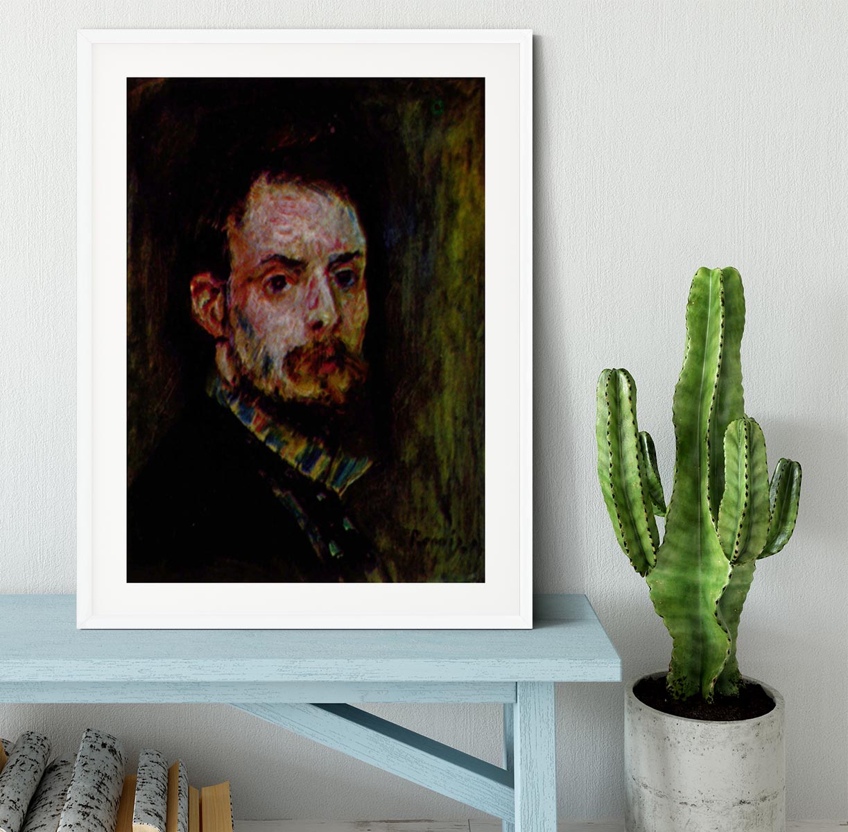 Self Portrait 2 by Renoir Framed Print - Canvas Art Rocks - 5