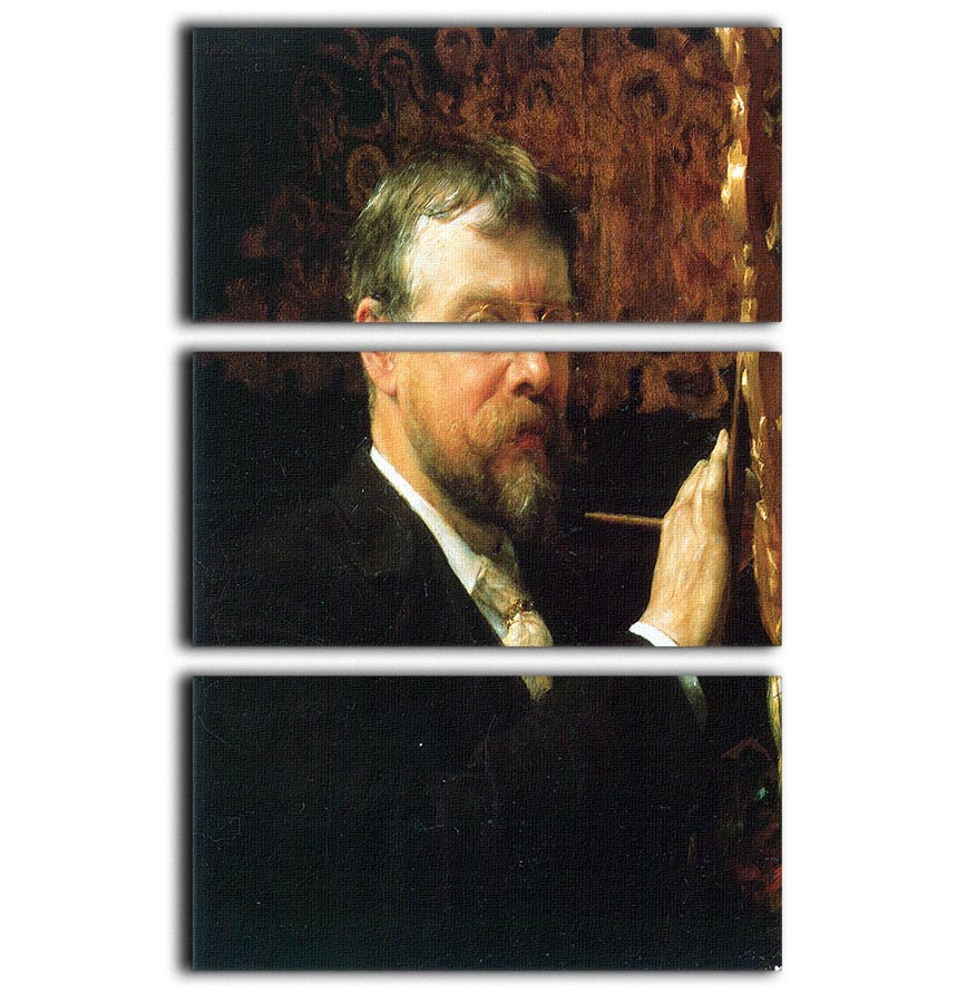 Self Portrait by Alma Tadema 3 Split Panel Canvas Print - Canvas Art Rocks - 1